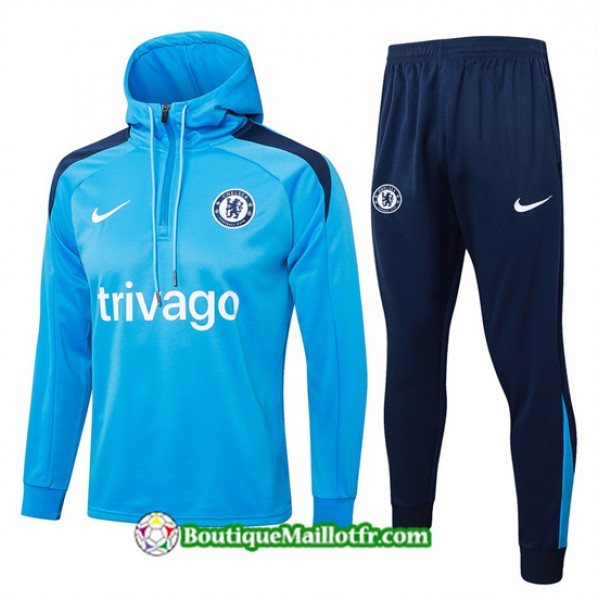 Survetement Sweatshirt Chelsea 2024 2025 à Capuch...