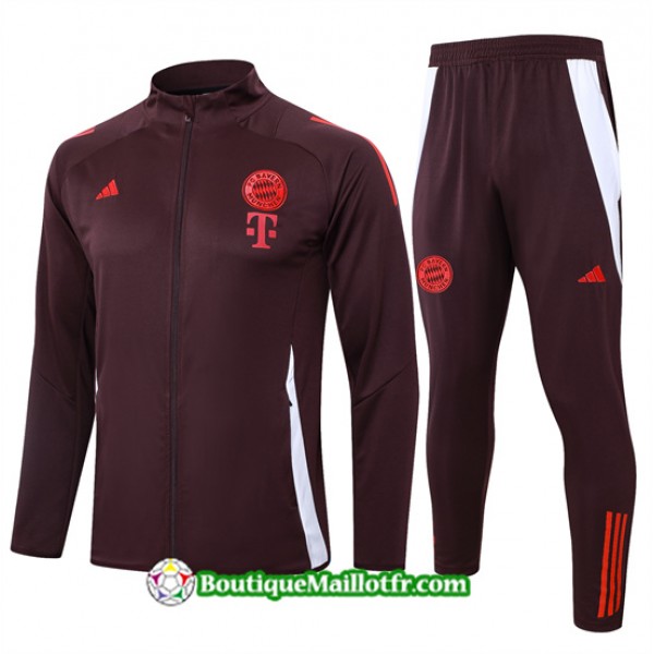 Veste Survetement Bayern Munich 2024 2025 Brun