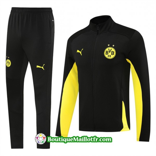 Veste Survetement Dortmund 2024 2025 Noir