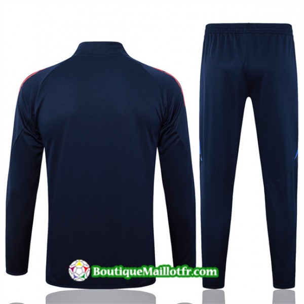 Veste Survetement Italie 2024 2025 Bleu Marine