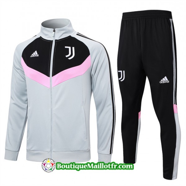 Veste Survetement Juventus 2024 2025 Gris Clair