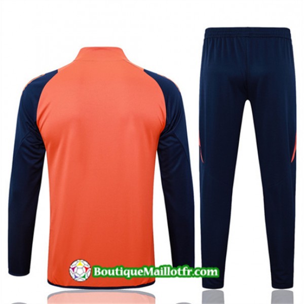 Veste Survetement Manchester United 2024 2025 Orange