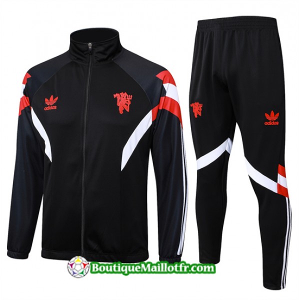 Veste Survetement Manchester United 2024 2025 Noir