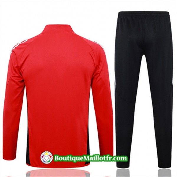 Veste Survetement Manchester United 2024 2025 Rouge