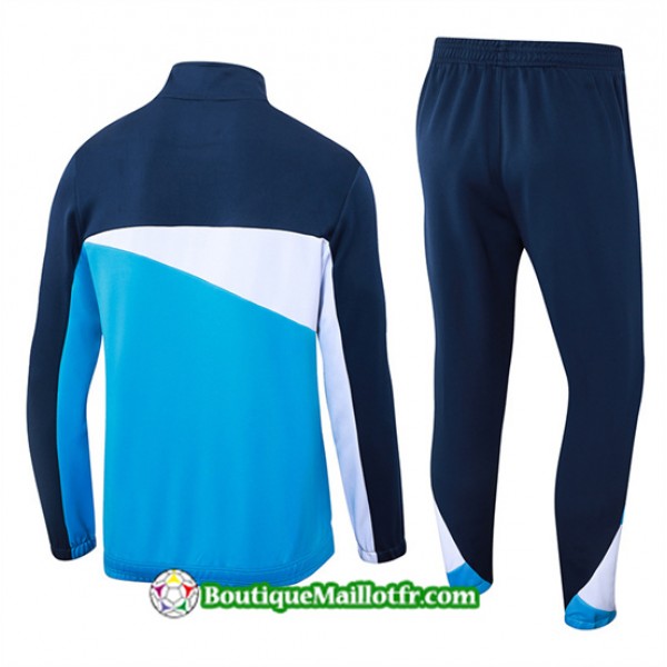 Veste Survetement Marseille 2024 2025 Bleu Ciel