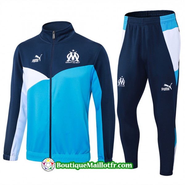 Veste Survetement Marseille 2024 2025 Bleu Ciel