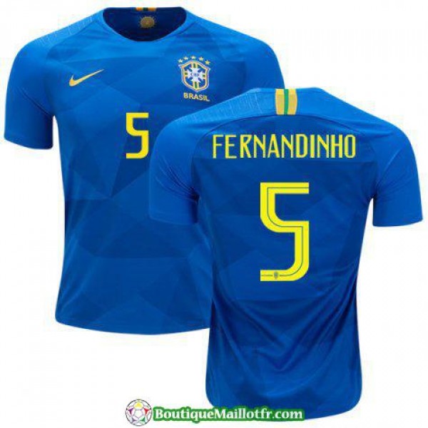 Maillot Bresil Fernandinho 2018 Exterieur