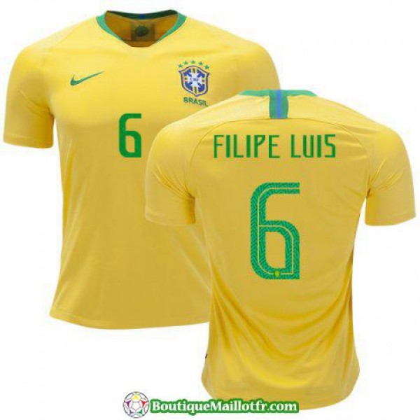 Maillot Bresil Filipe Luis 2018 Domicile