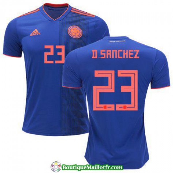 Maillot Colombie D Sanchez 2018 Exterieur