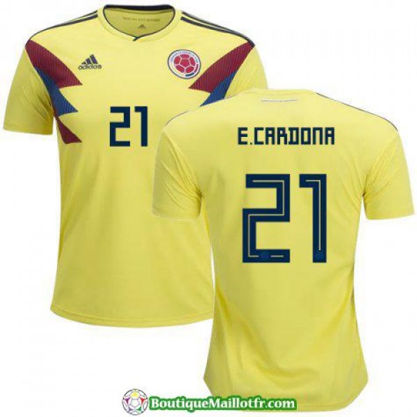 Maillot Colombie E Cardona 2018 Domicile