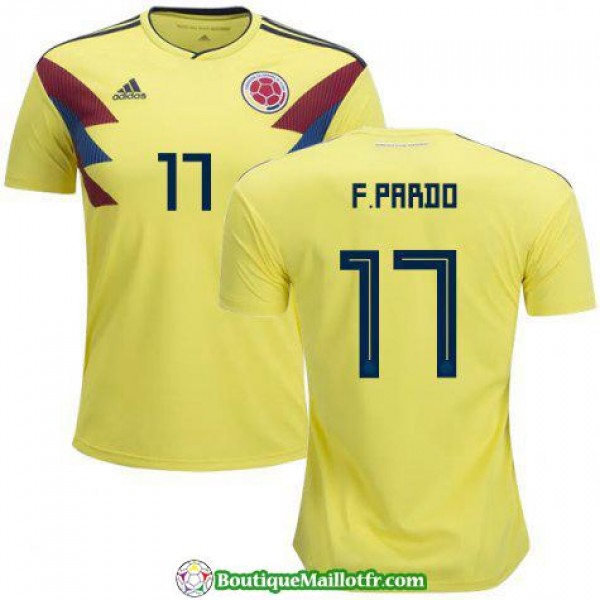 Maillot Colombie F Pardo 2018 Domicile