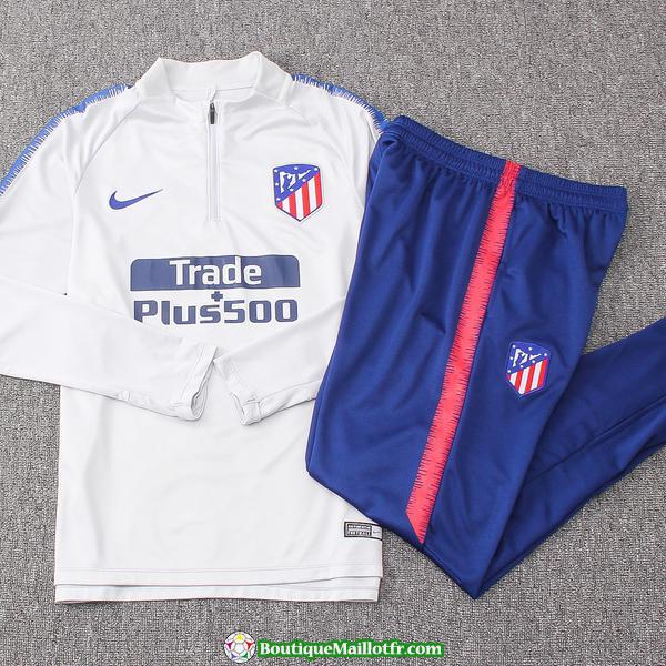 Survetement Atletico Madrid 2018 2019 Fermeture Eclair Gris