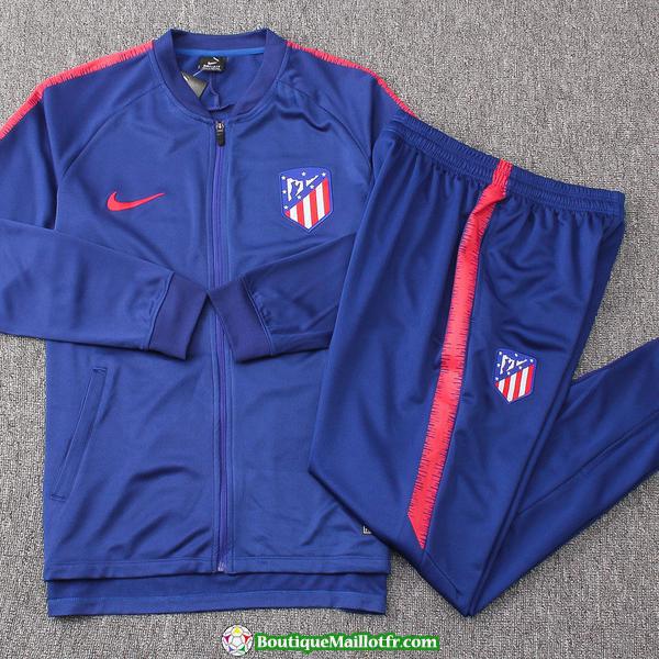 Veste Atletico Madrid 2018 2019 Ensemble Complet Bleu Marine