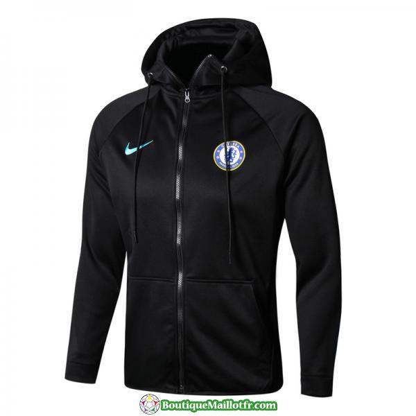 Sweat A Capuche Chelsea 2017 2018 Ensemble Complet Noir